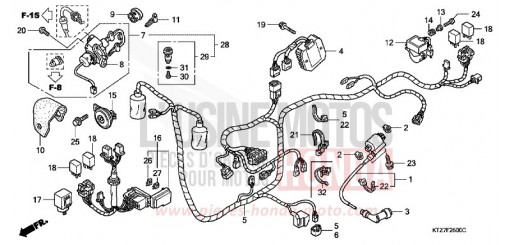 WIRE HARNESS PES125R8 de 2008